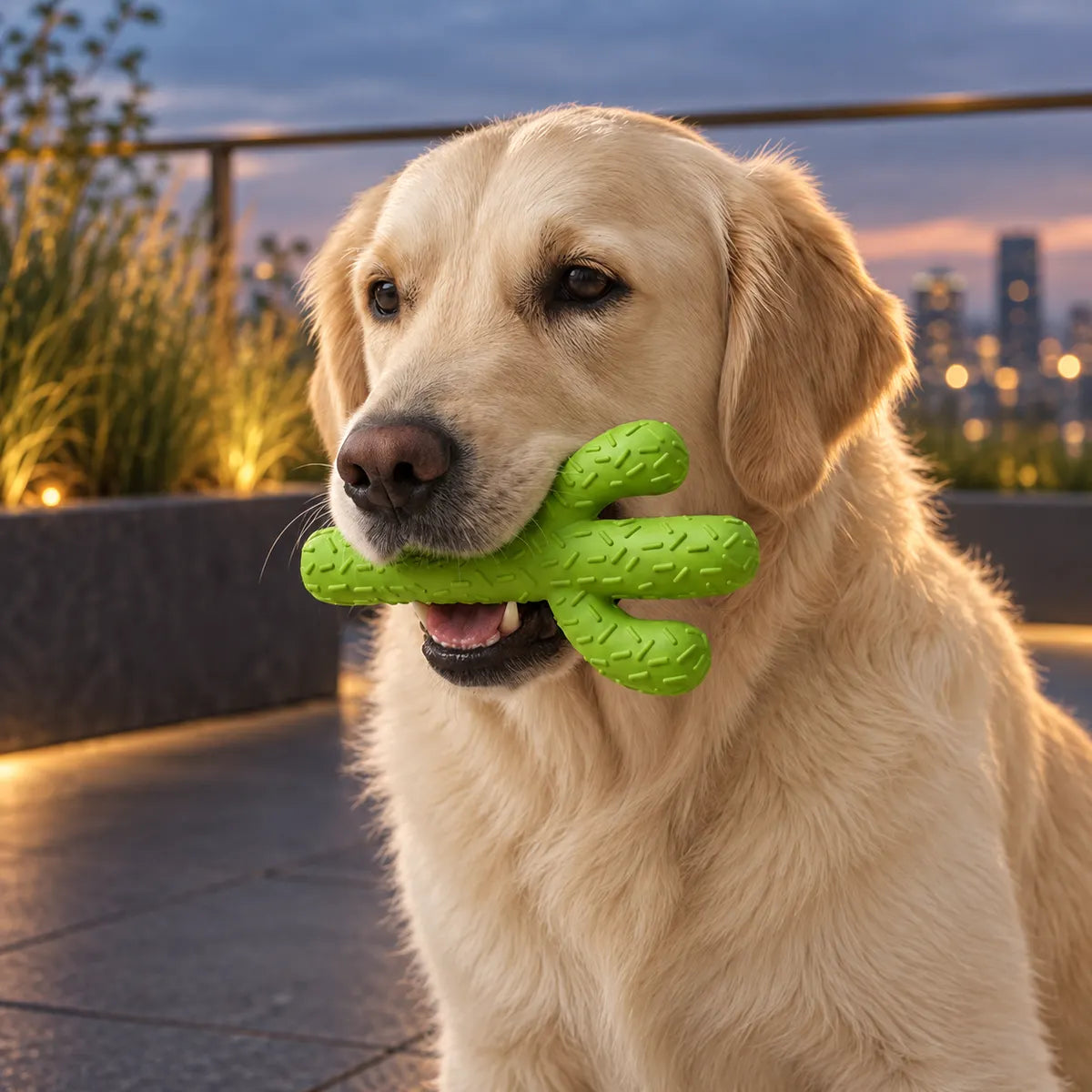 Waggletoys Cactus Chew Toy for Aggressive Chewers