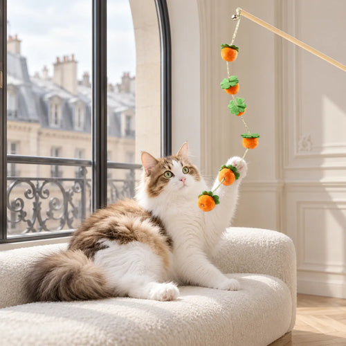 Waggletoys Wooden Wand Interactive Cat Toy