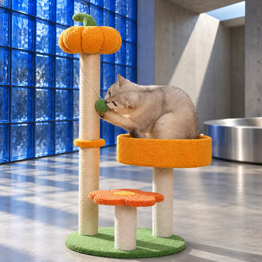 Waggletoys Pumpkin Cat Tree Scratching Post
