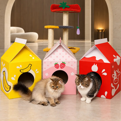 Waggletoys Milk Carton Cat Scratcher House