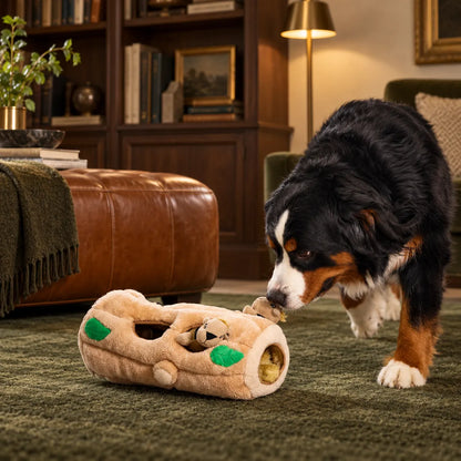 Waggletoys Hide-and-Seek Squirrel Plush Dog Toy