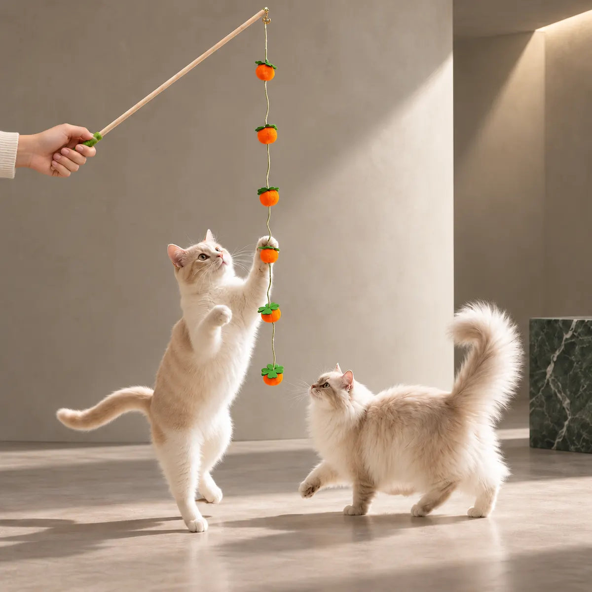 Waggletoys Wooden Wand Interactive Cat Toy