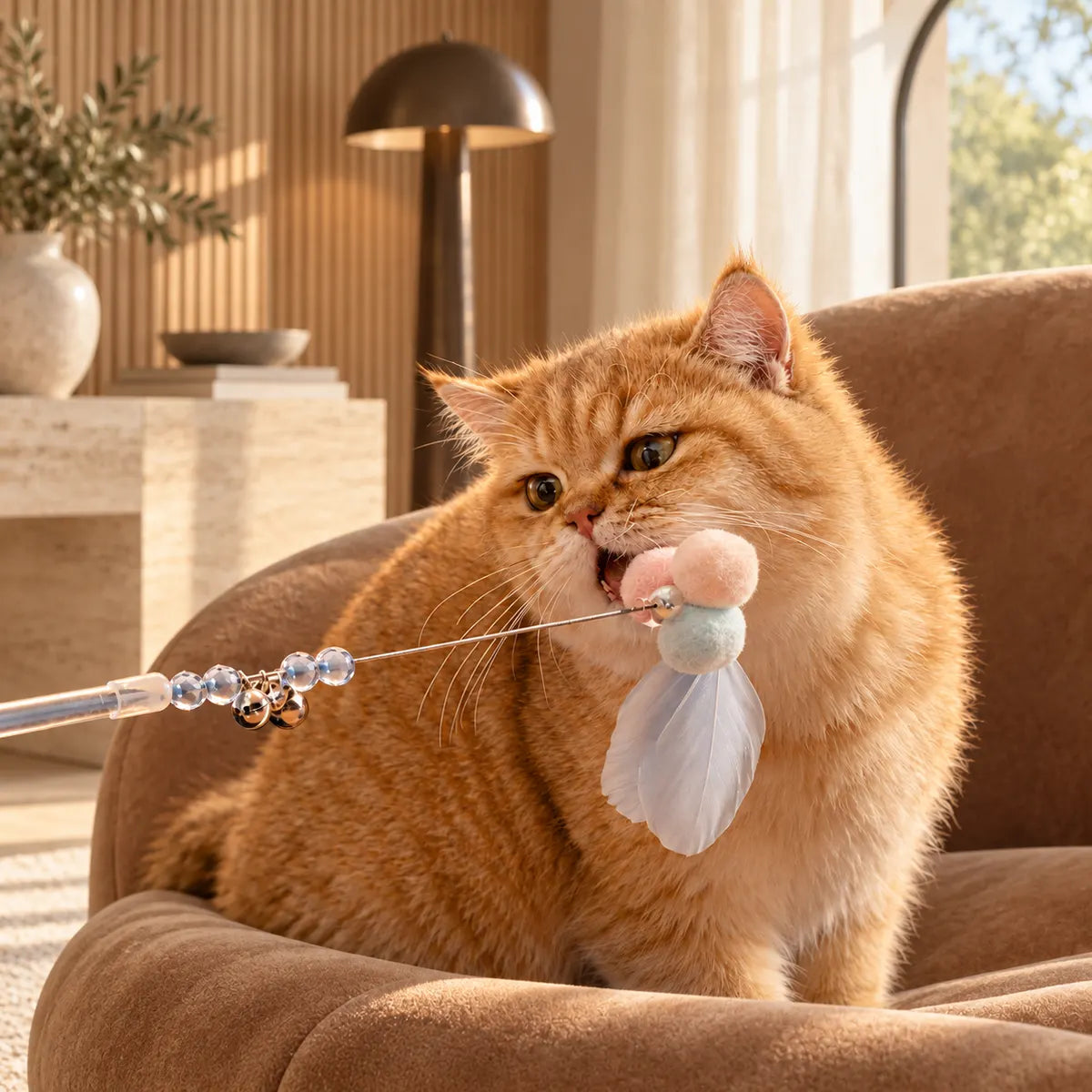Waggletoys Fairy Feather Cat Teaser Wand