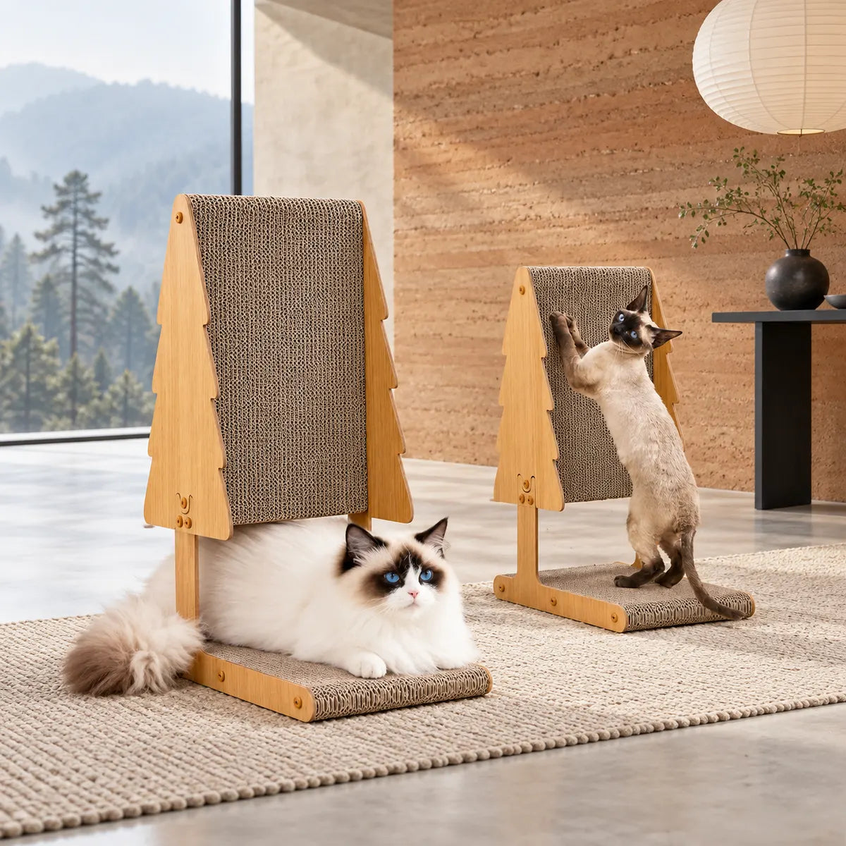 Waggletoys Vertical Wooden Cat Scratching Lounge