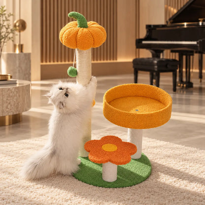 Waggletoys Pumpkin Cat Tree Scratching Post